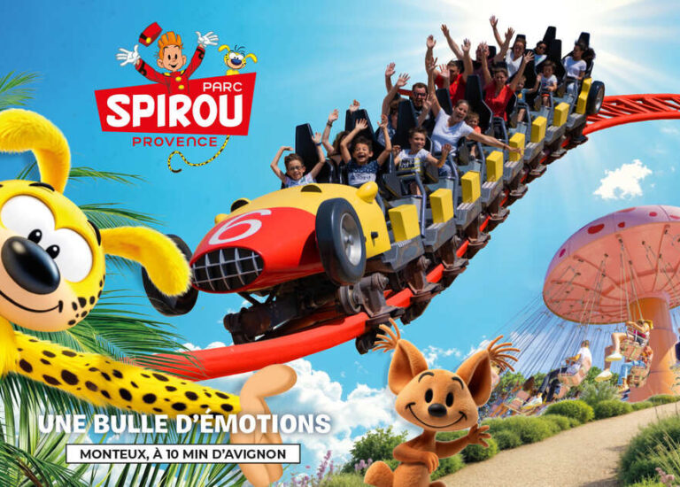 Manège et montagnes russes du Parc Spirou Provence à Monteux dans le Vaucluse pour une sortie en famille avec enfants