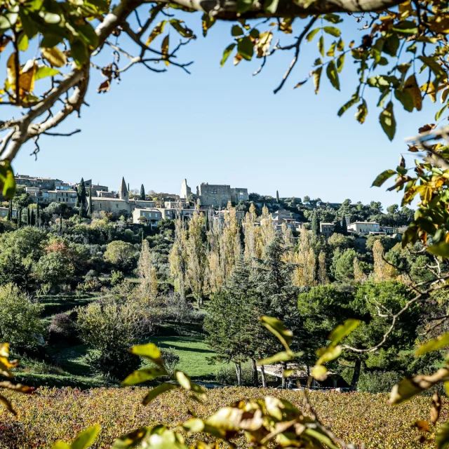 vignobles autour du Crestet Vaucluse Provence